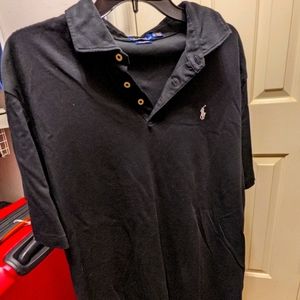 Polo XL like new condition black with white pony